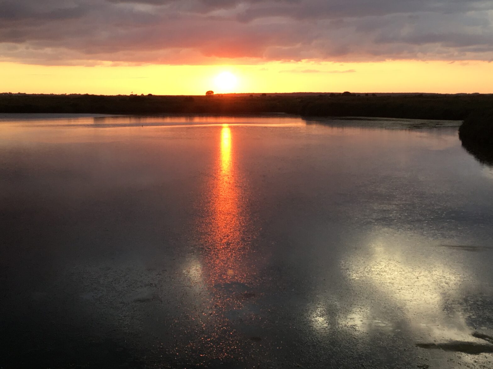 Coucher de soleil sous la pluie, Batz-sur-mer