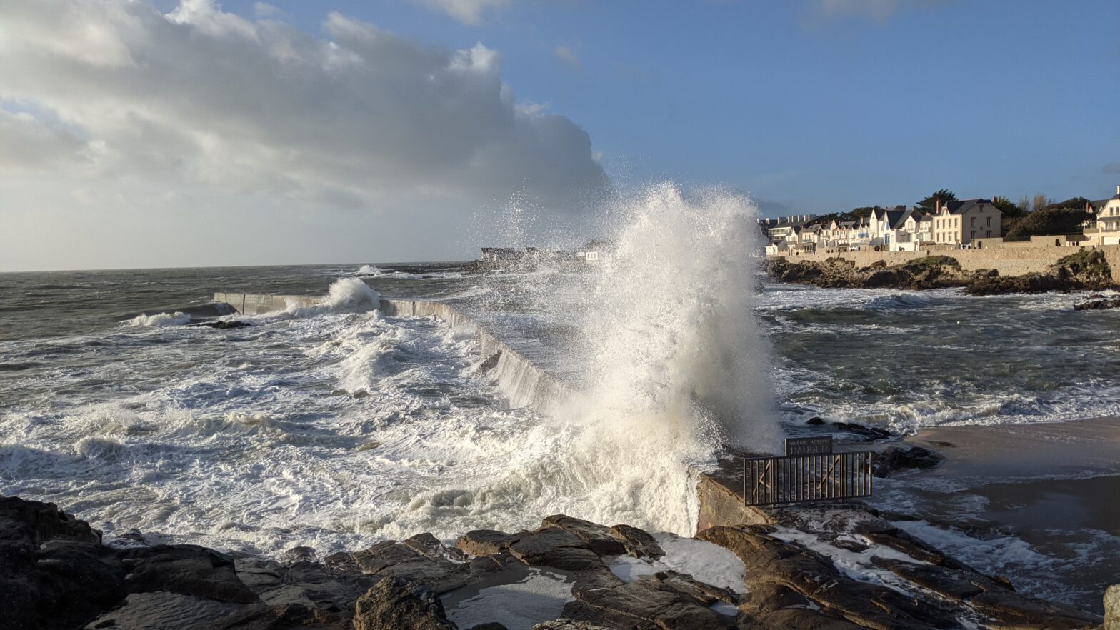 Sur la jetée à Batz-sur-mer