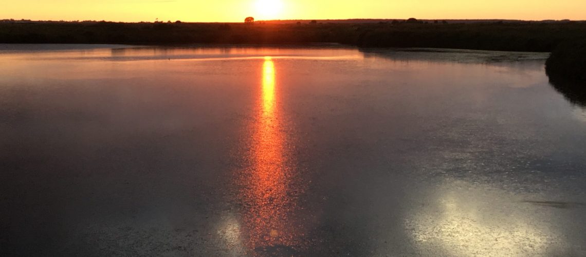 Coucher de soleil sous la pluie, Batz-sur-mer