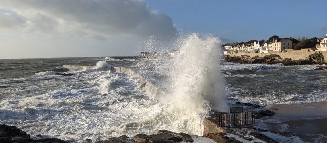 Sur la jetée à Batz-sur-mer